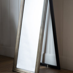Amos Brushed brass cheval mirror