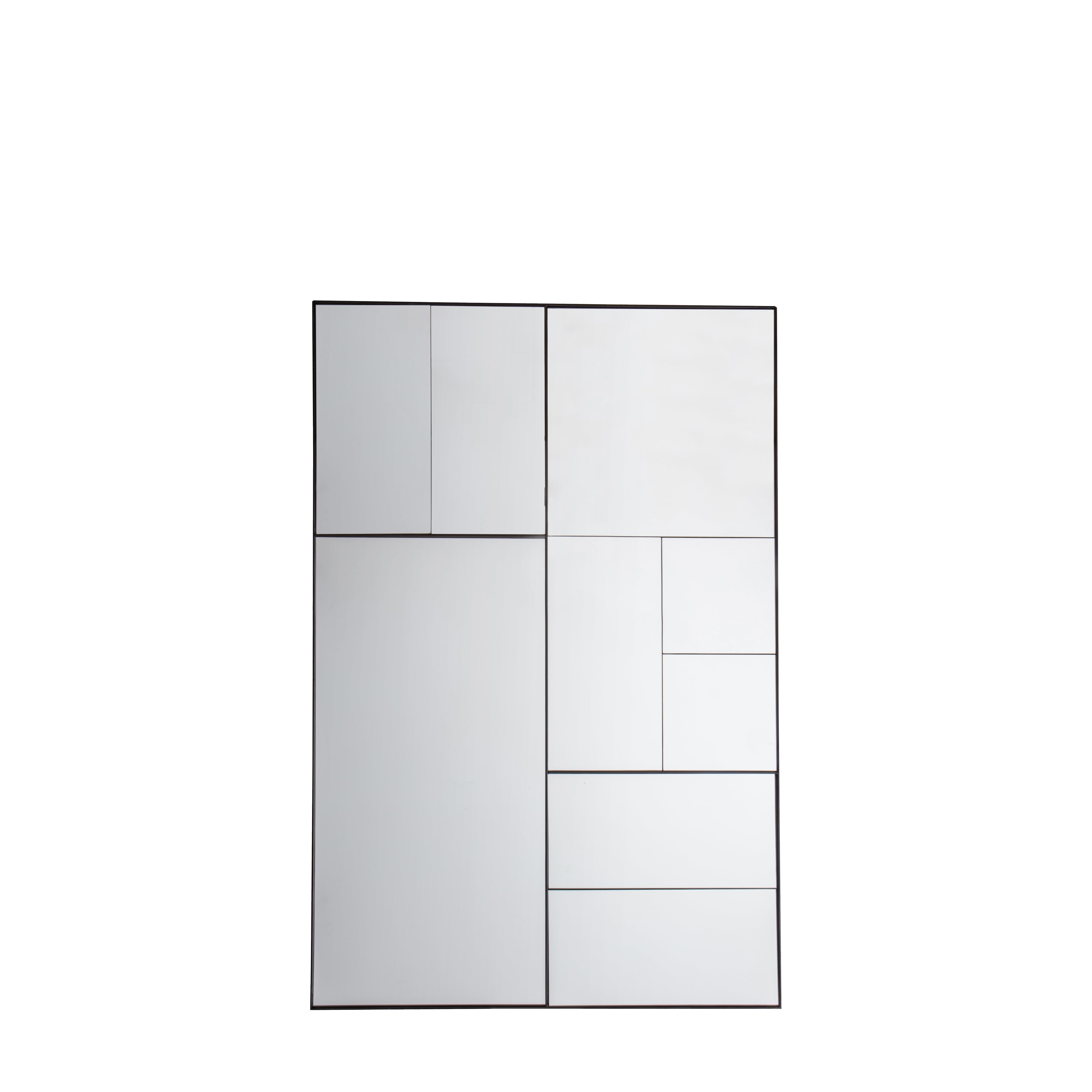 Amos Multi glass panel rectangle mirror