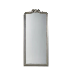 Amos Satin silver and ornate leaner mirror