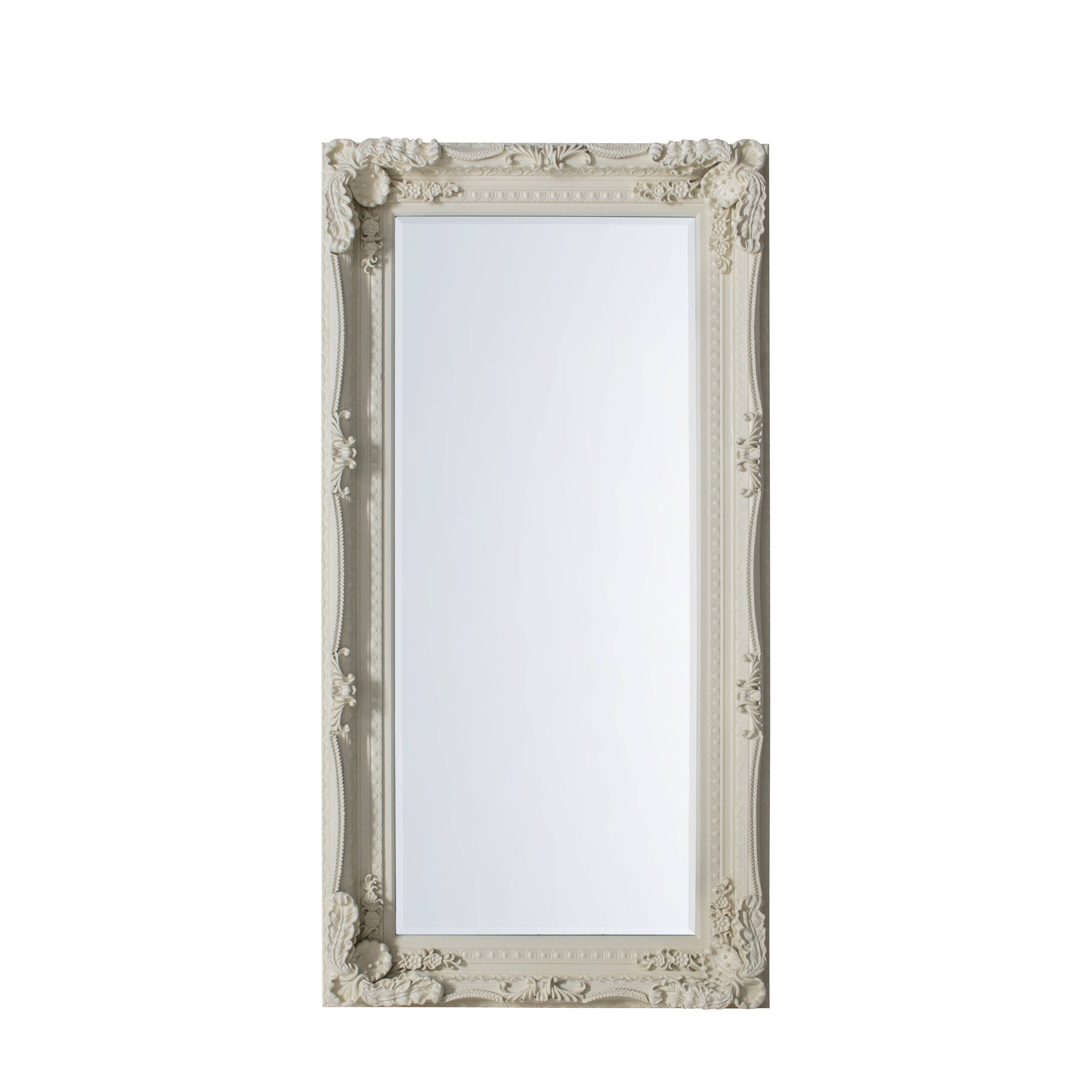 Amos French white leaner mirror