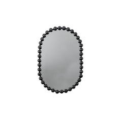 Amos Aged black ellipse mirror