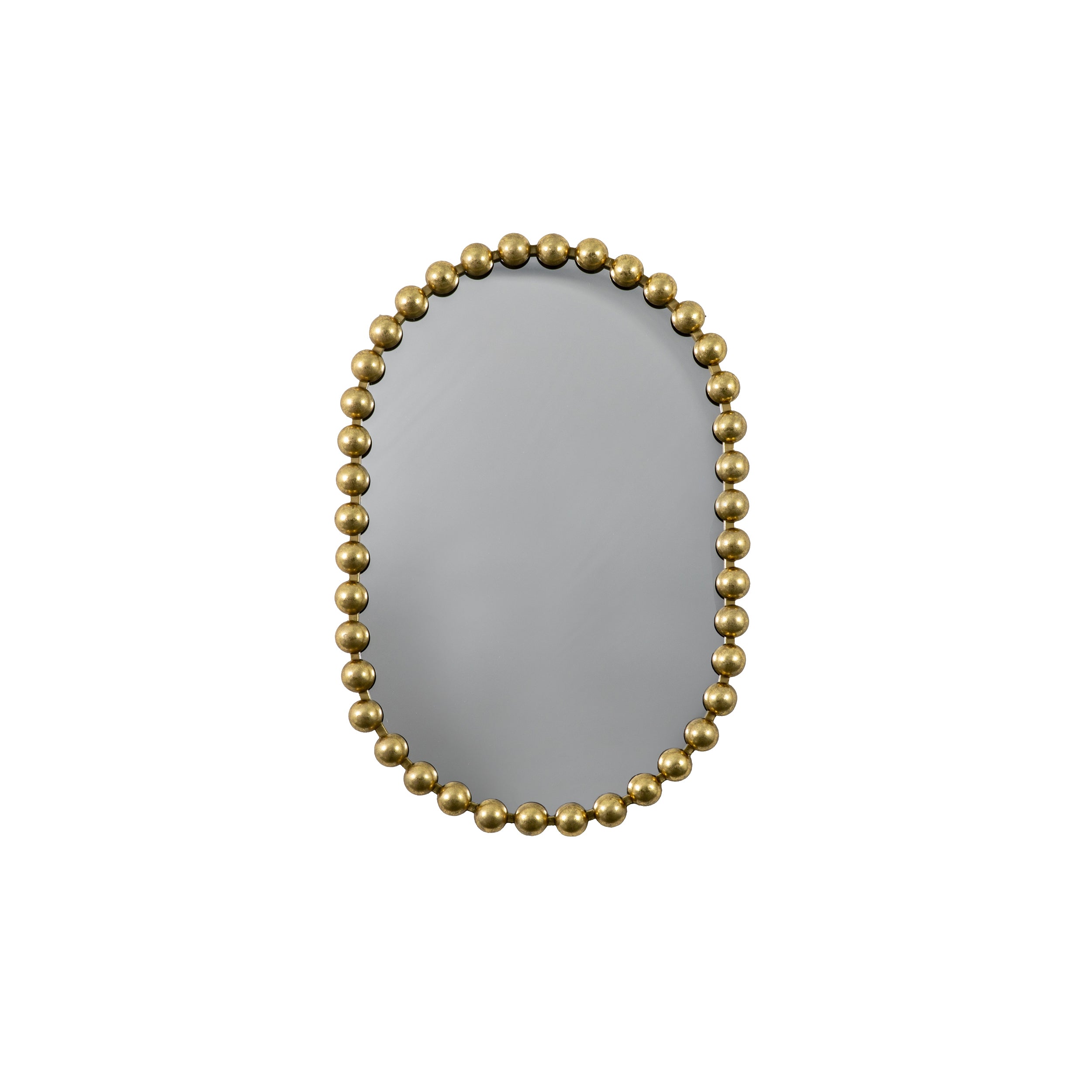 Amos Aged gold ellipse mirror