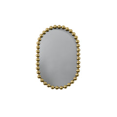 Amos Aged gold ellipse mirror