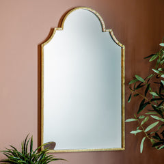 Amos Aged gold arch mirror