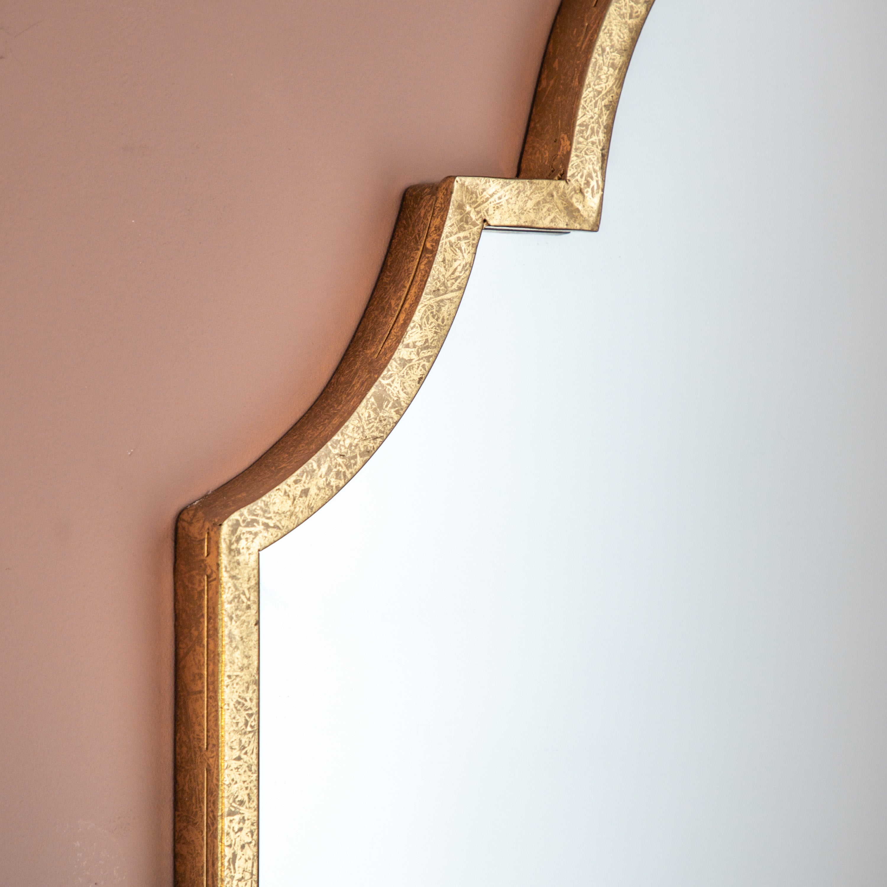 Amos Aged gold arch mirror