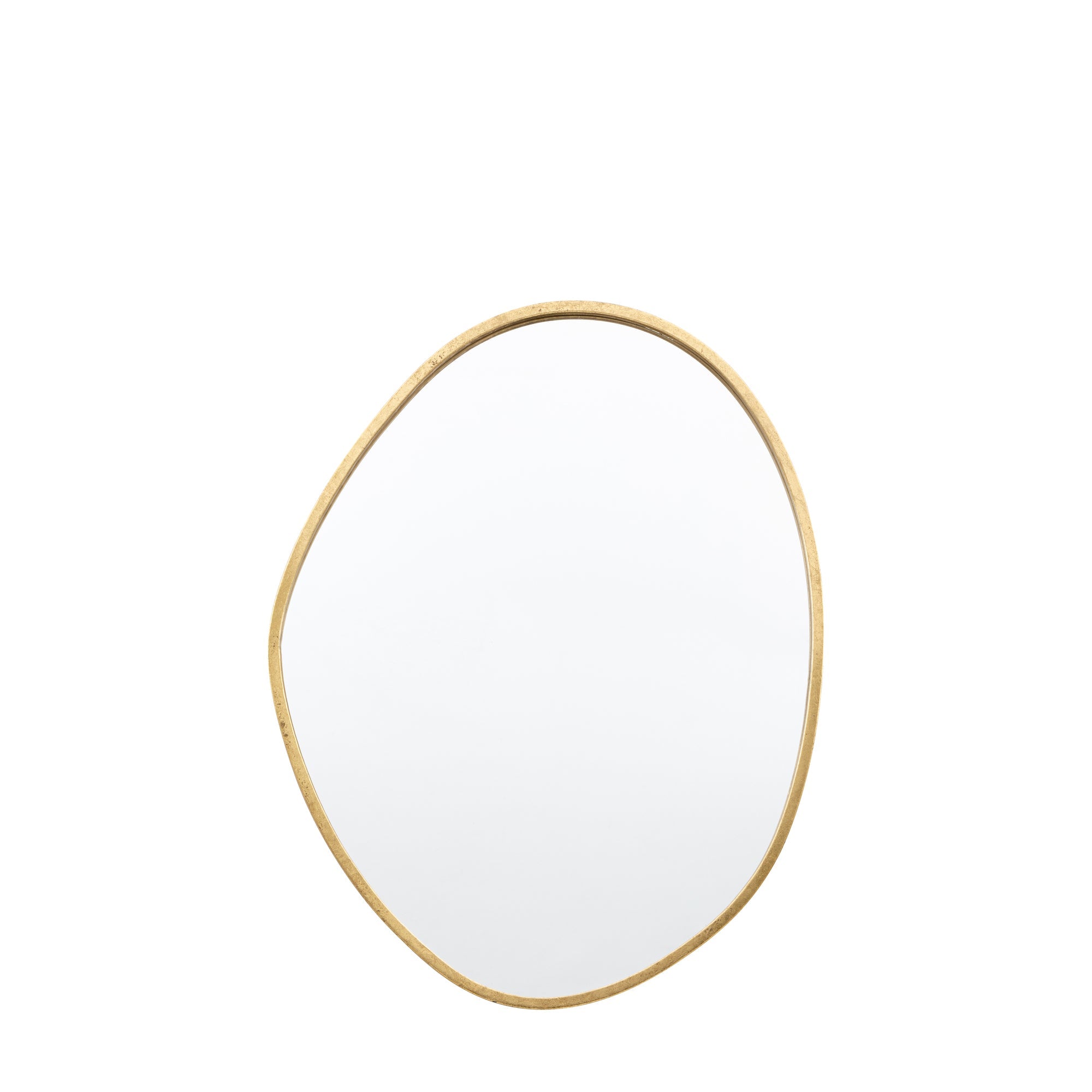 Amos Aged gold oval mirror
