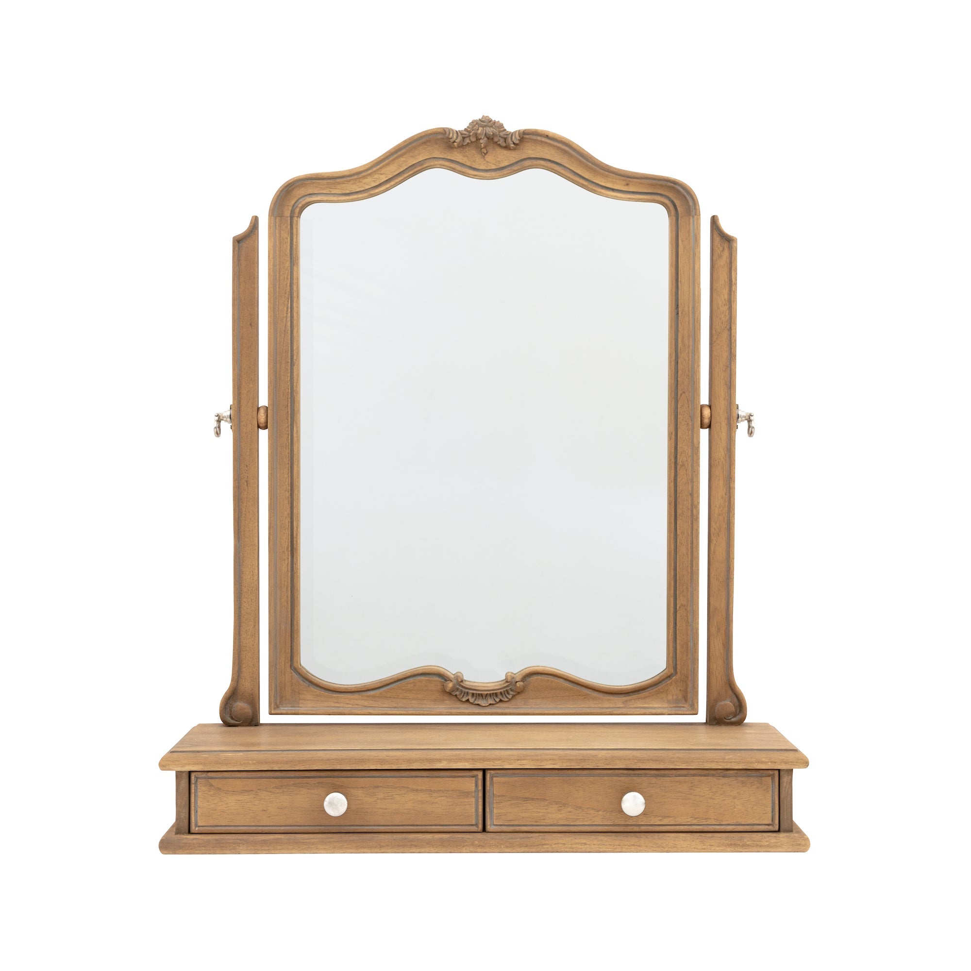 Amos Wooden table top mirror