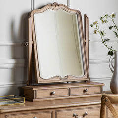 Amos Wooden table top mirror