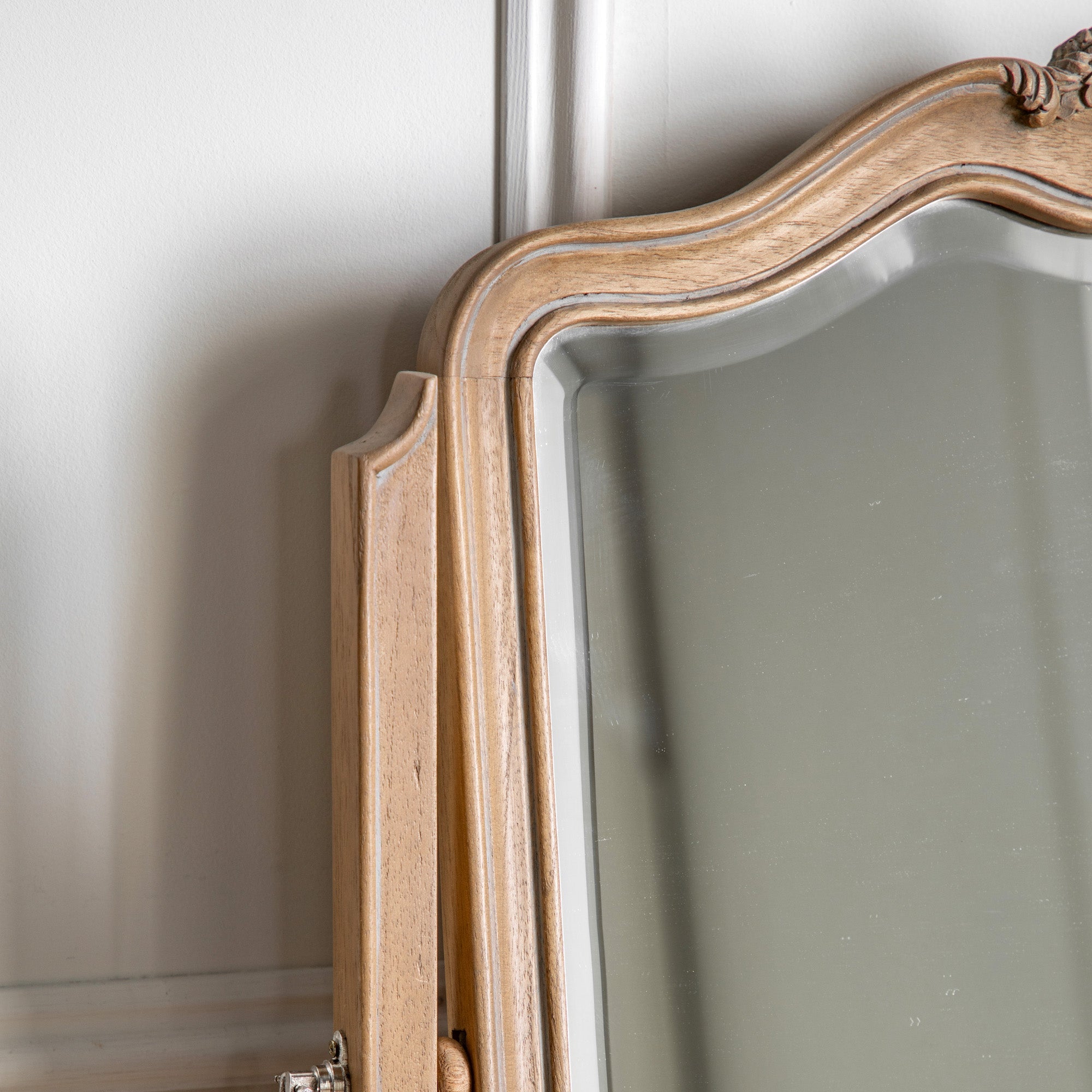 Amos Wooden table top mirror