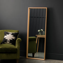 Amos Oak veneer full length mirror
