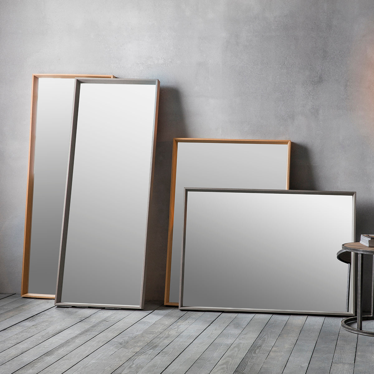 Amos Oak veneer full length mirror