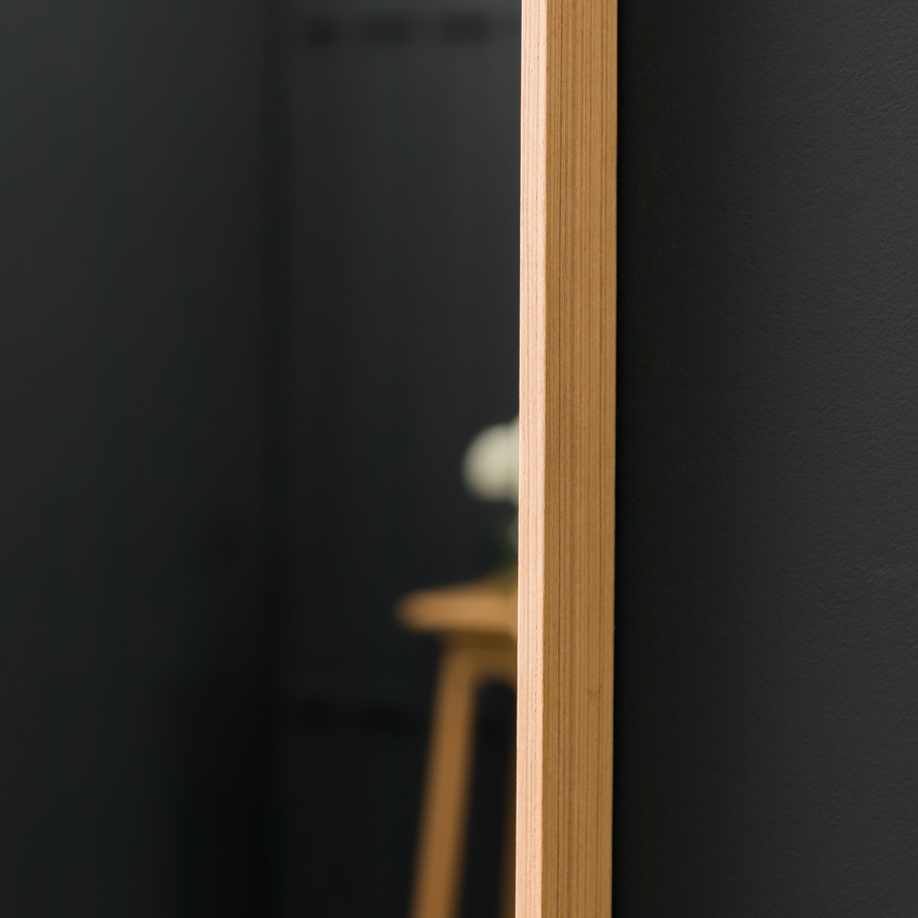 Amos Oak veneer rectangle mirror
