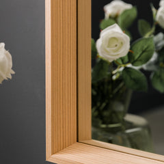 Amos Oak veneer rectangle mirror