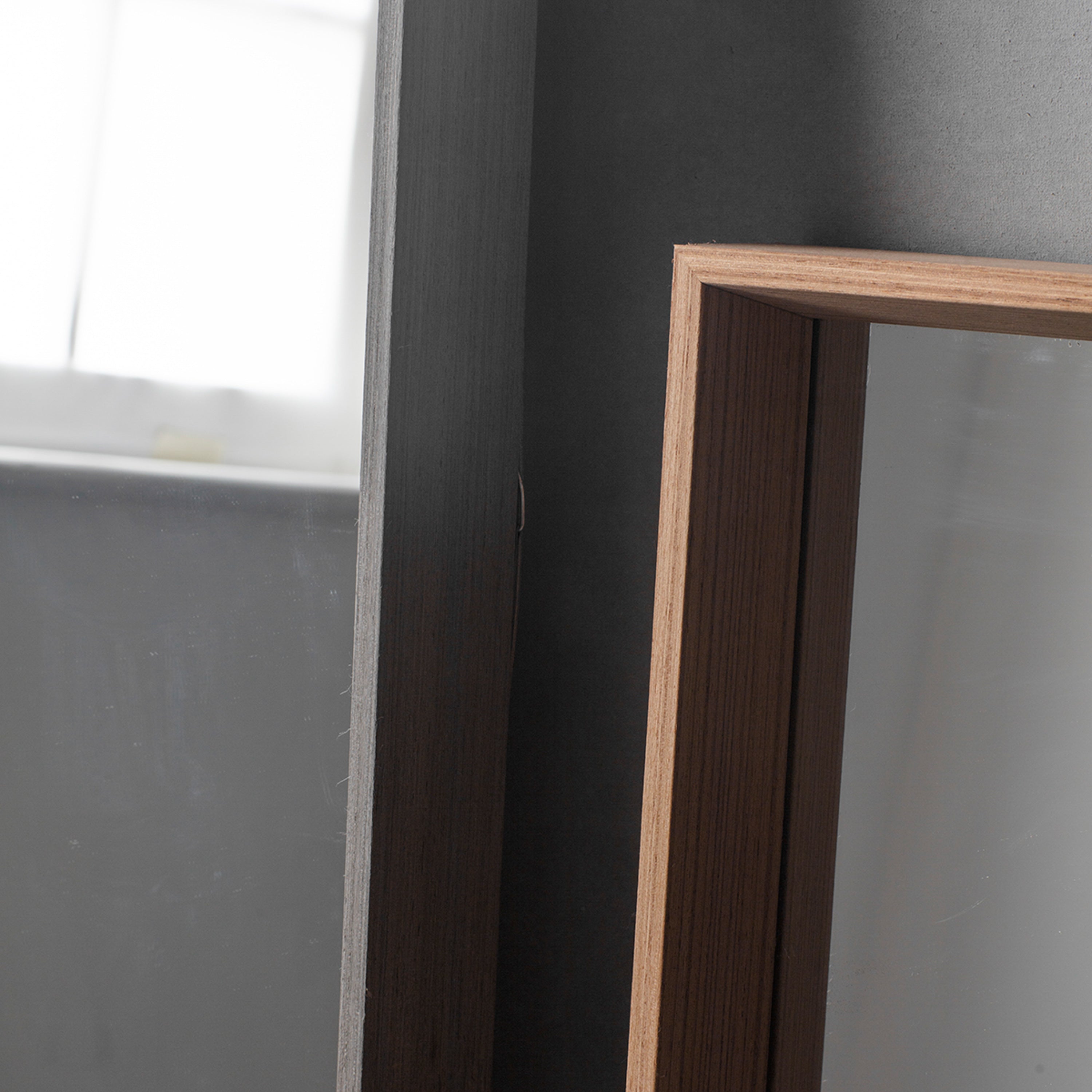 Amos Oak veneer rectangle mirror