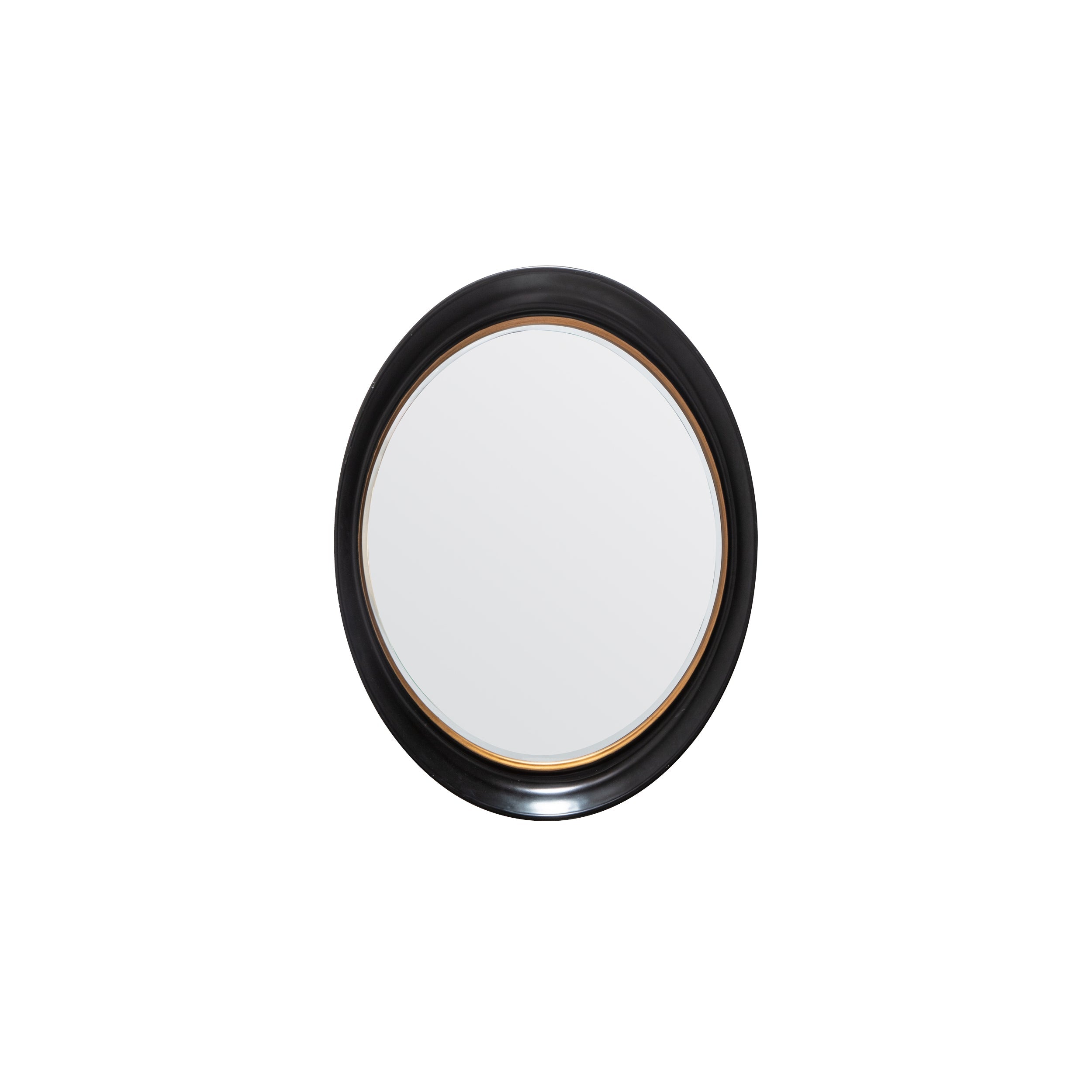 Amos Black oval mirror