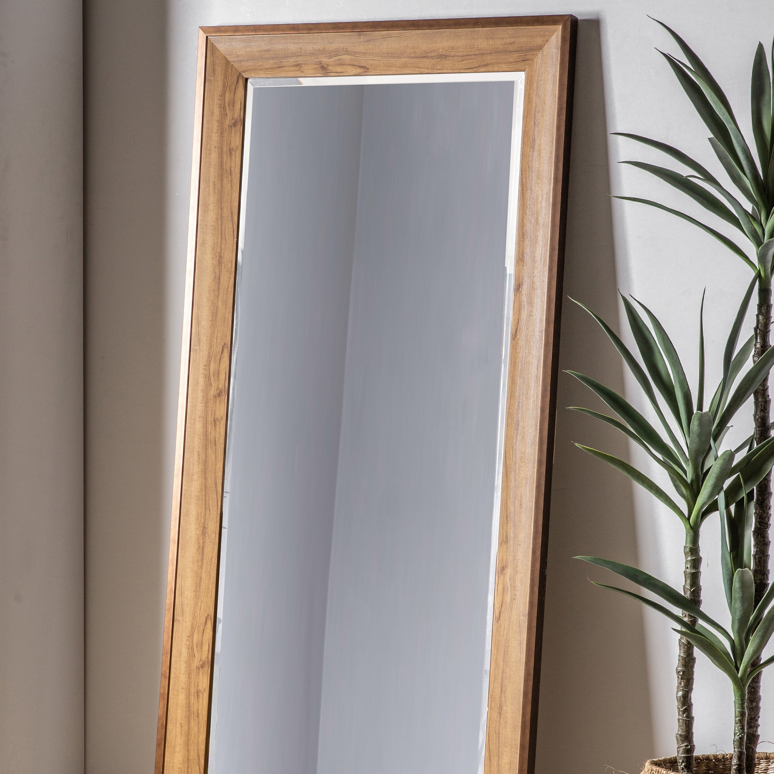 Amos Oak leaner mirror