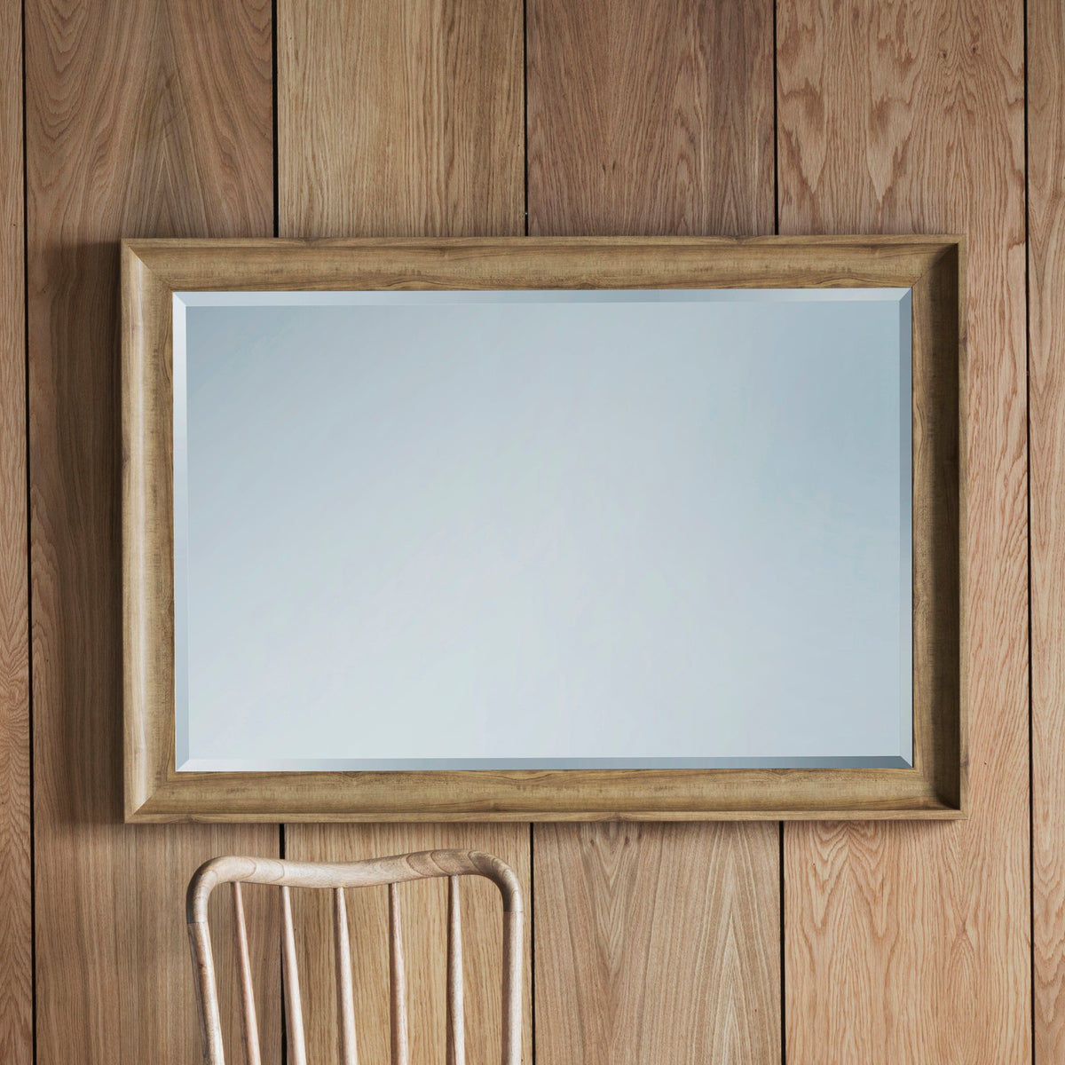 Amos Oak rectangle mirror