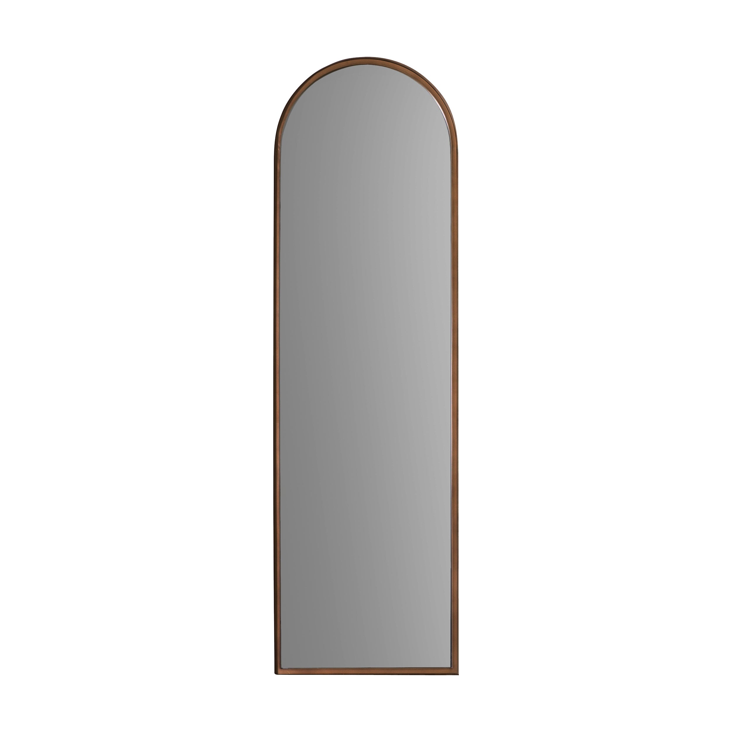 Amos Aged bronze arch leaner mirror