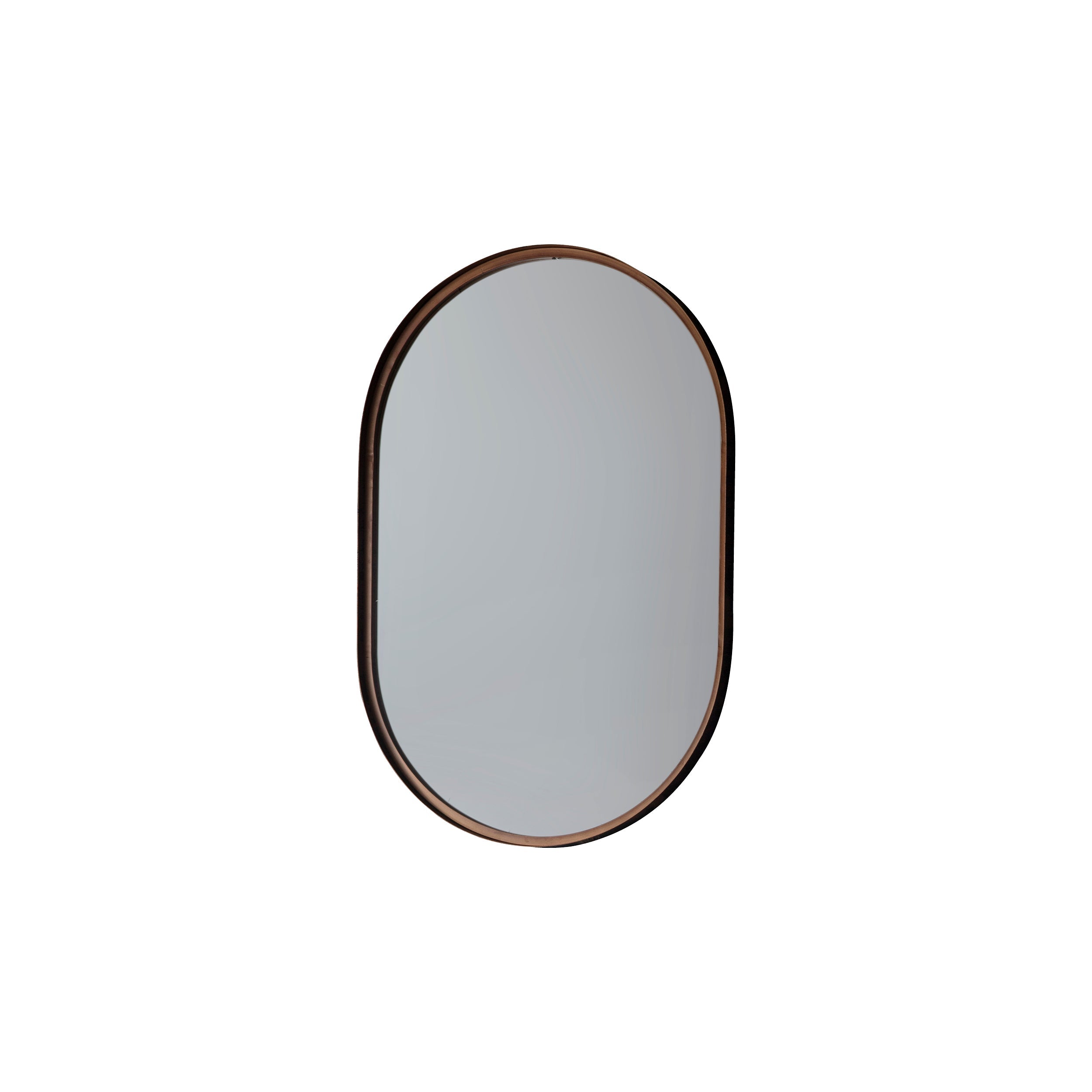 Amos Aged bronze ellipse mirror