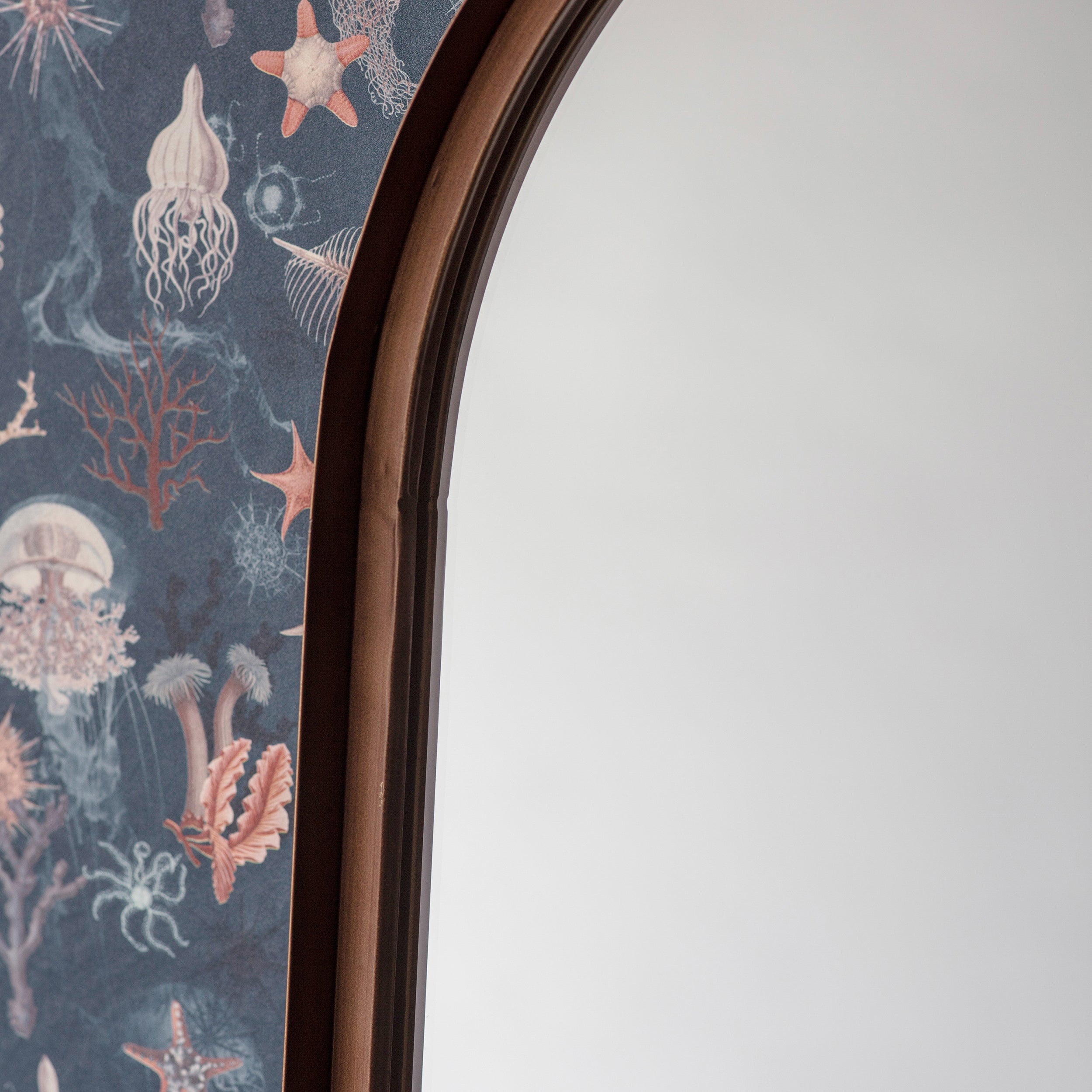 Amos Aged bronze ellipse mirror