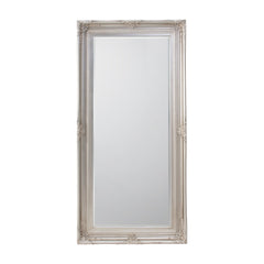 Amos Silver leaf leaner mirror