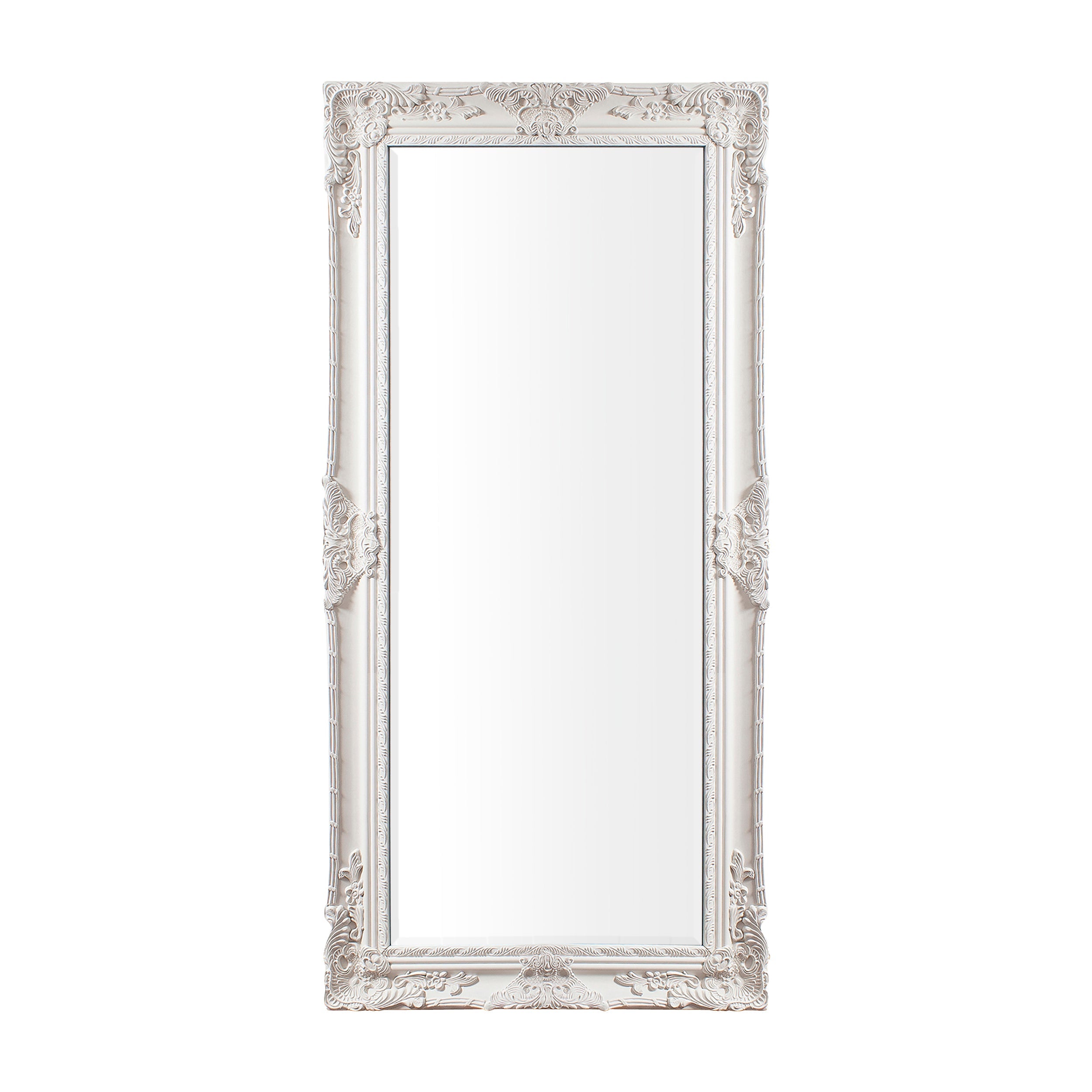 Amos Matt cream leaner mirror