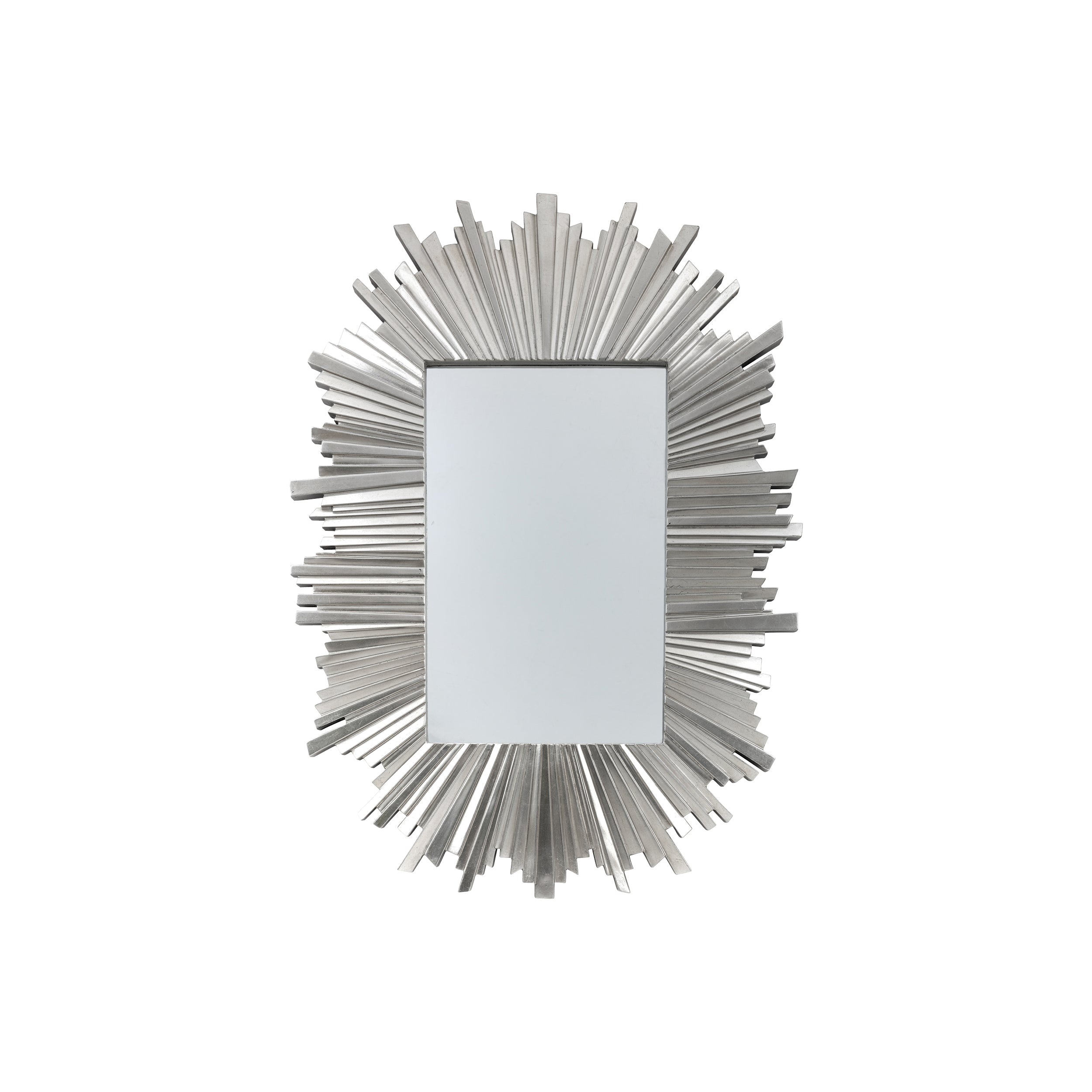 Amos Antique silver star burst rectangle mirror