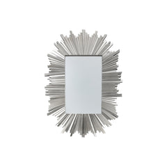 Amos Antique silver star burst rectangle mirror