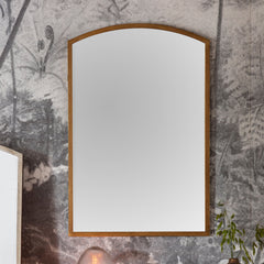Amos Antique gold medium arch mirror