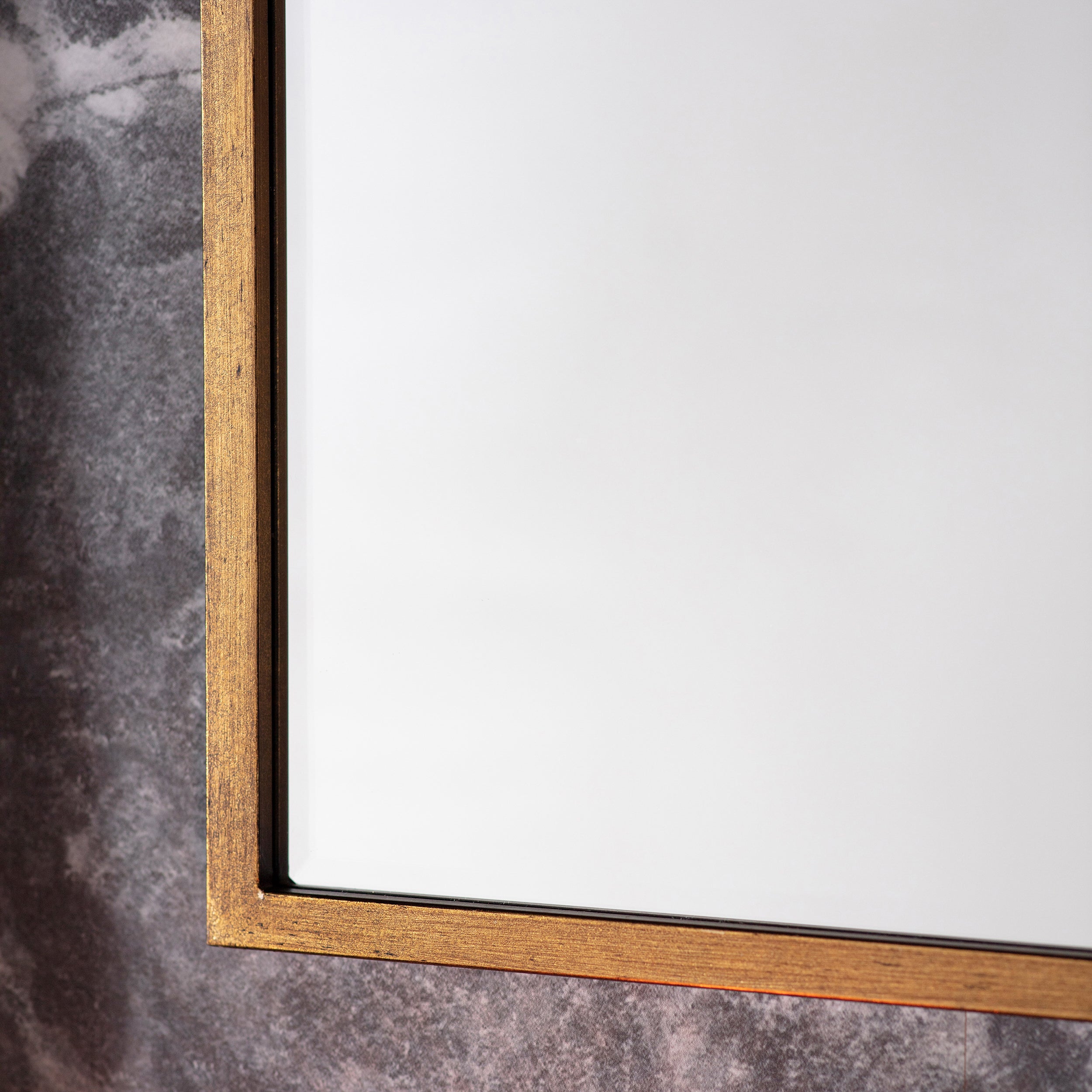 Amos Antique gold medium arch mirror