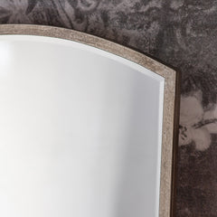 Amos Antique silver tall arch mirror