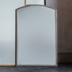 Amos Antique silver medium arch mirror