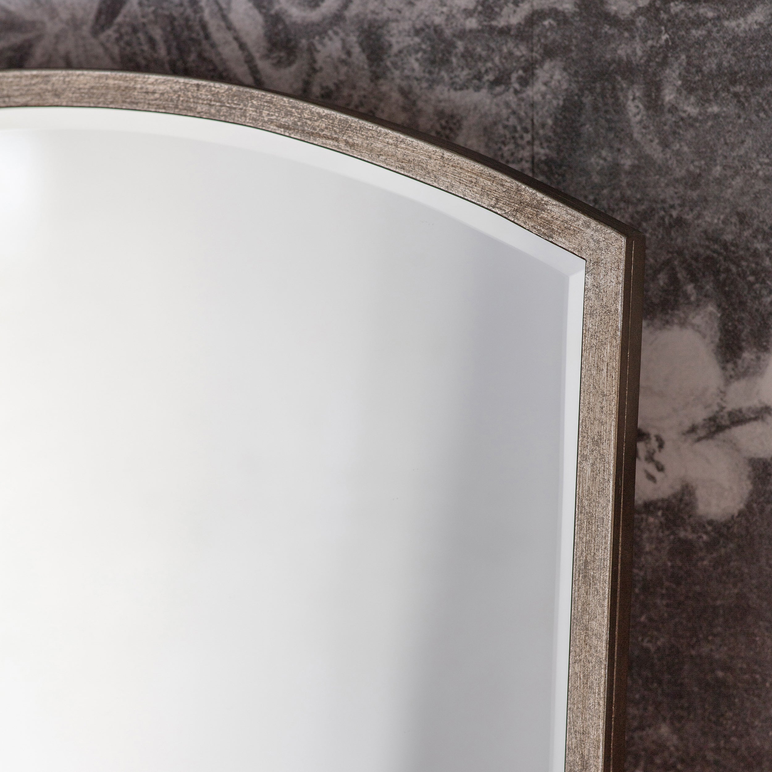 Amos Antique silver medium arch mirror
