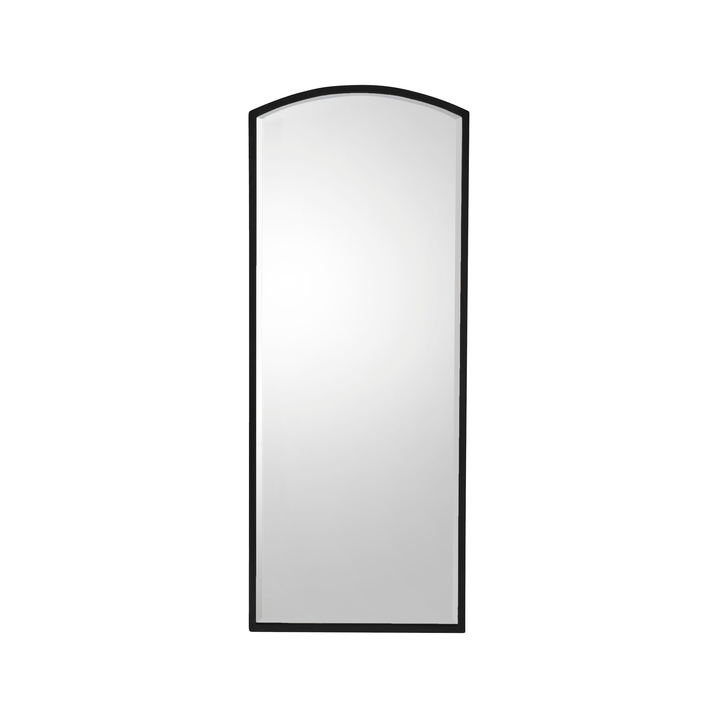 Amos Aged black tall arch mirror