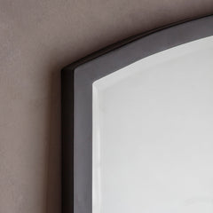 Amos Aged black tall arch mirror