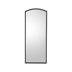 Amos Aged black tall arch mirror