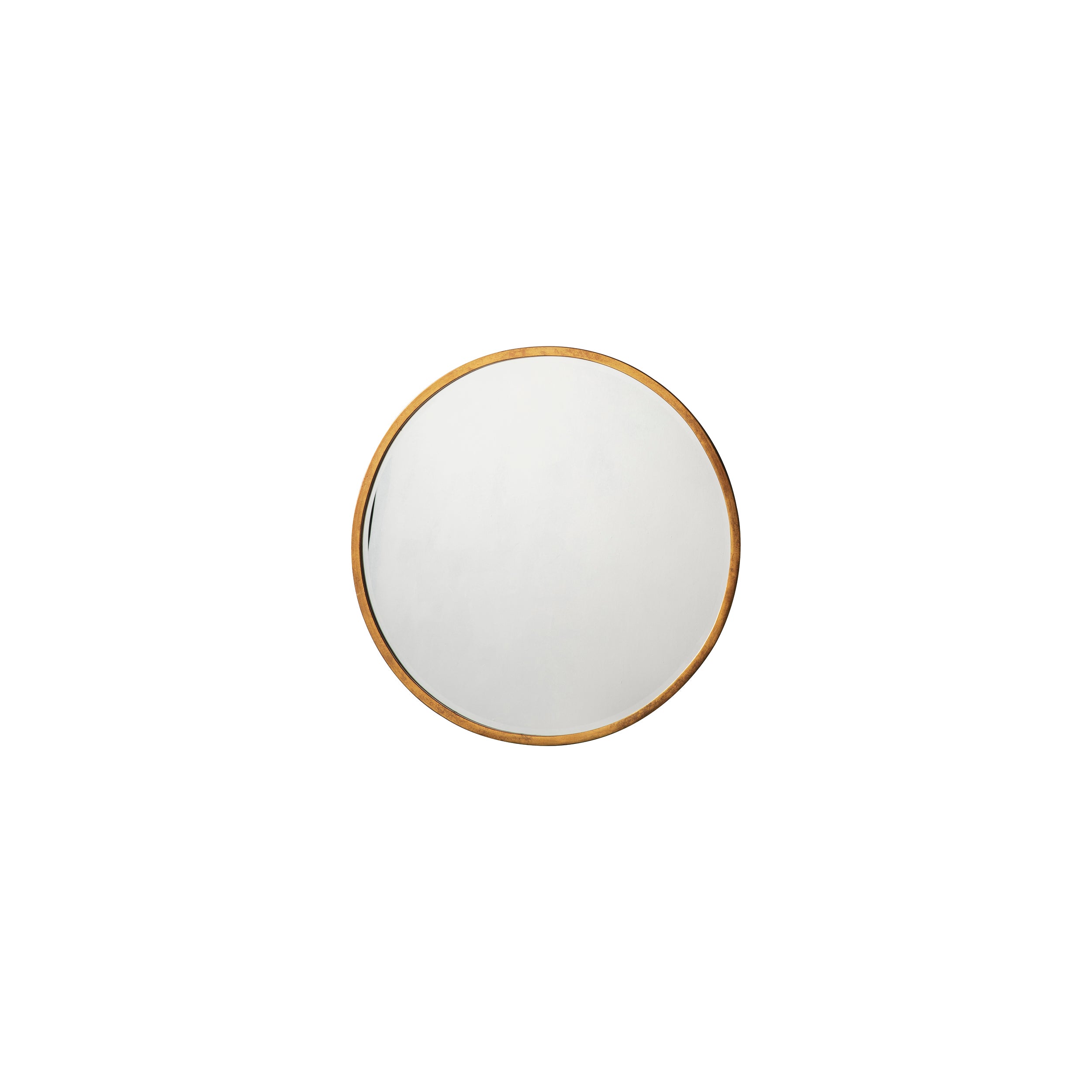 Amos Antique gold medium round mirror