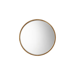 Amos Antique gold paint large round mirror