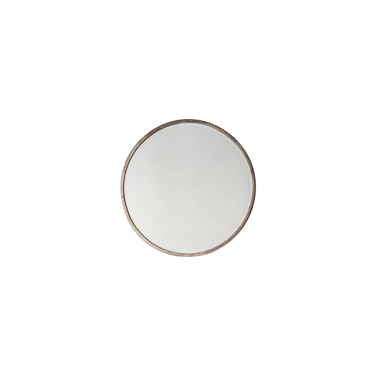 Amos Antique silver medium round mirror