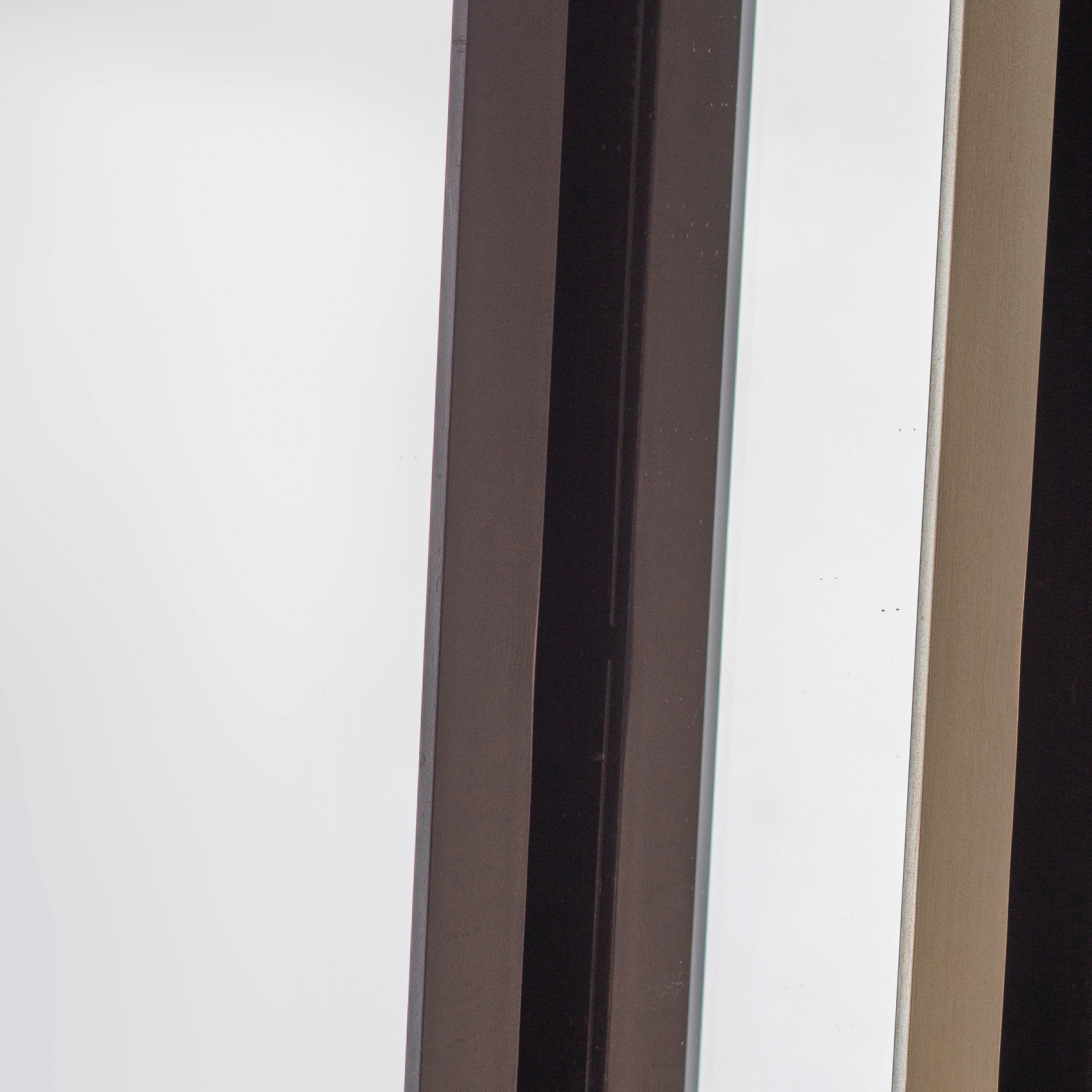 Amos Matt black arch leaner mirror
