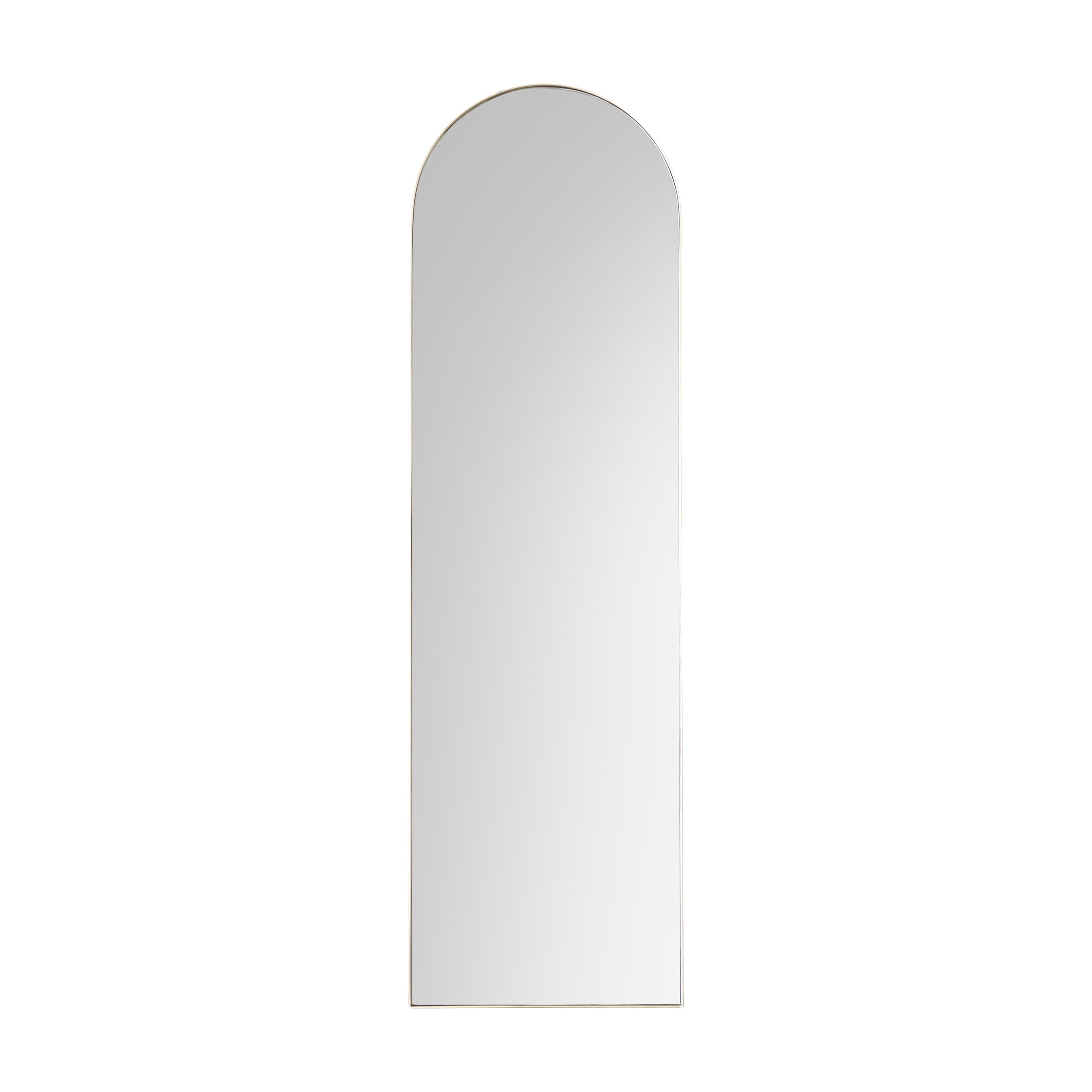 Amos Champagne gold paint arch leaner mirror