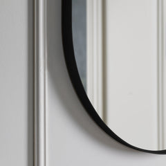 Amos Matt black ellipse mirror