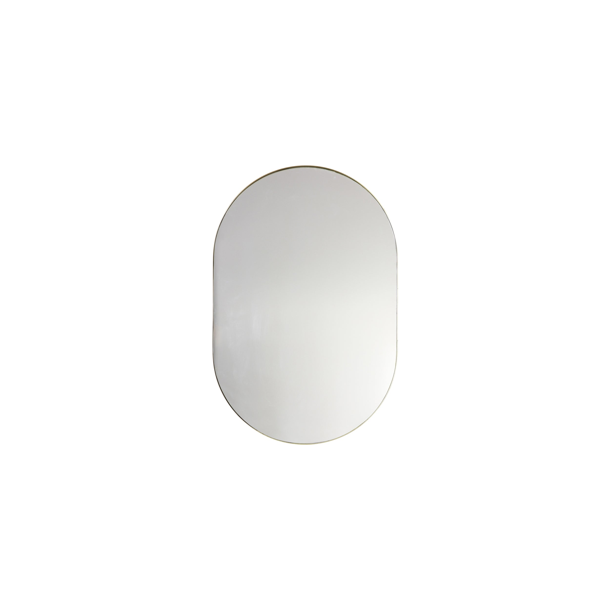 Amos Champagne gold ellipse mirror