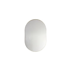 Amos Champagne gold ellipse mirror