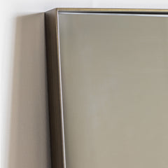 Amos Brushed bronze leaner mirror