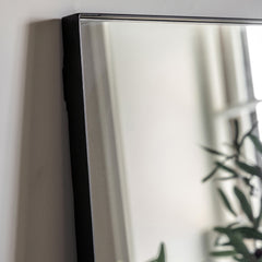 Amos Matt black rectangle mirror