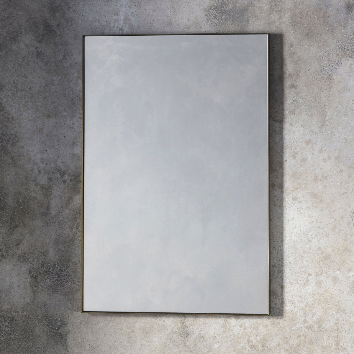 Amos Aged bronze paint rectangle mirror