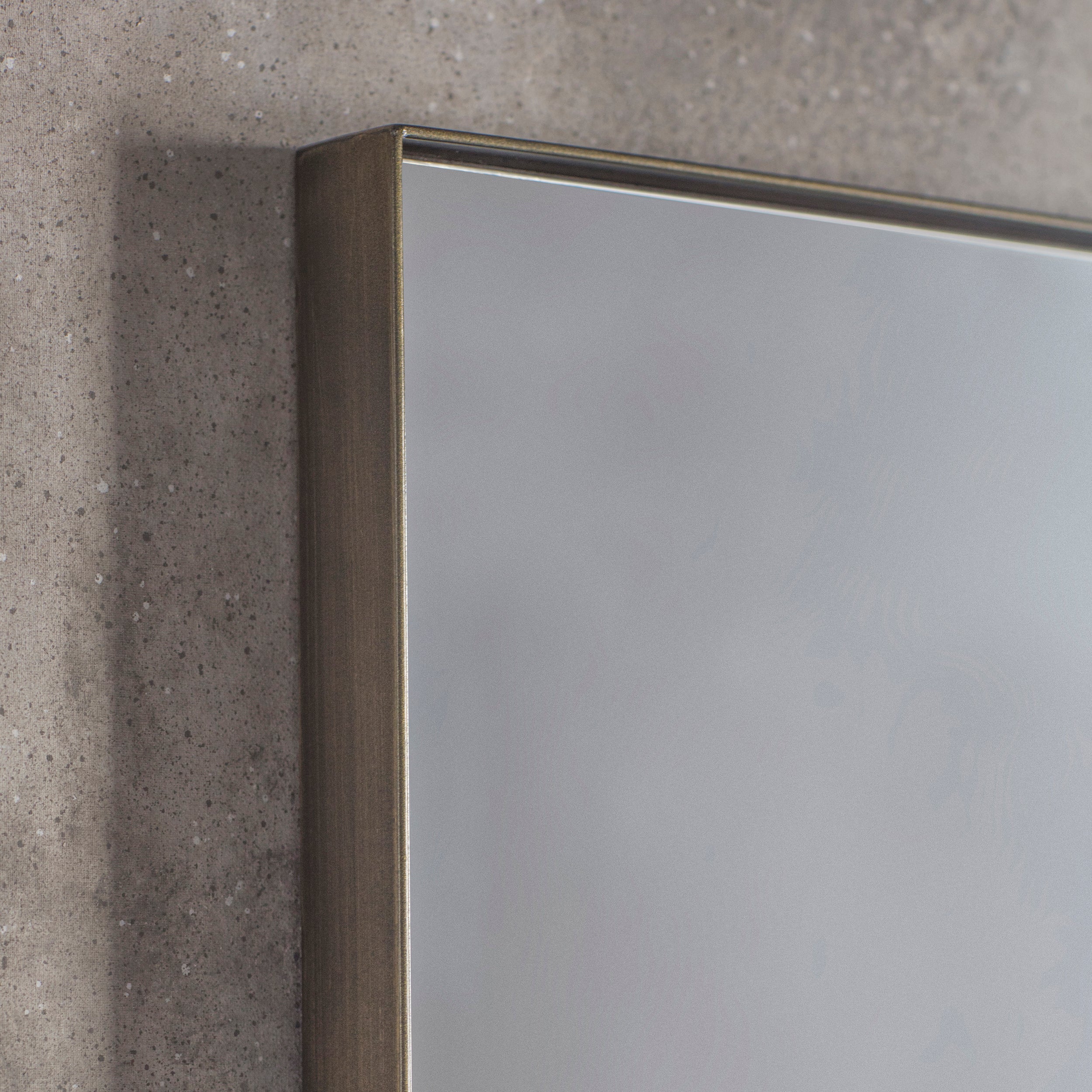 Amos Aged bronze paint rectangle mirror