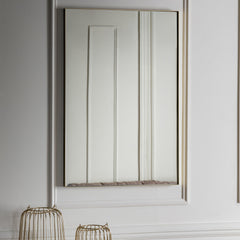 Amos Champagne gold paint rectangle mirror