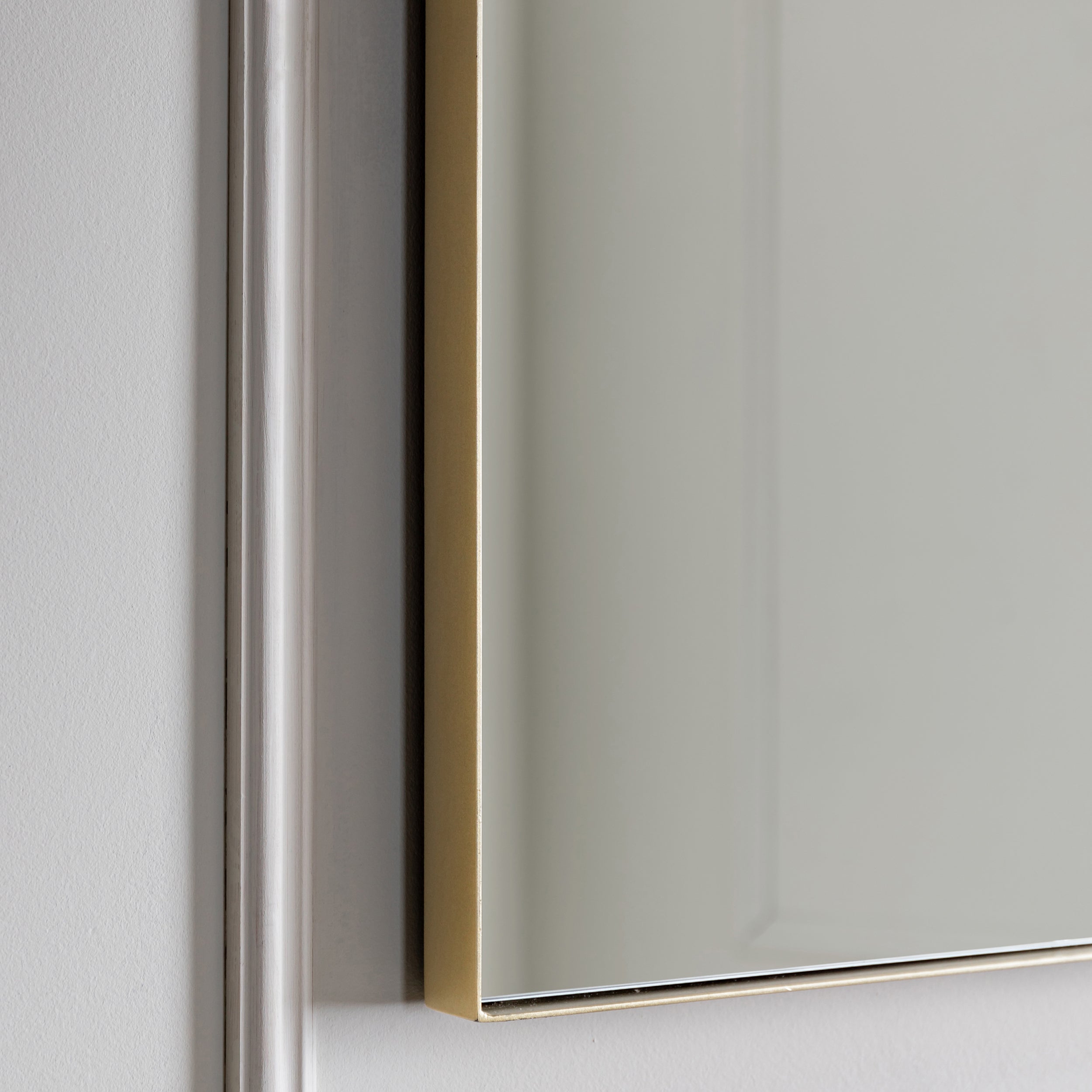 Amos Champagne gold paint rectangle mirror